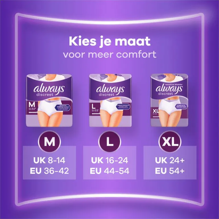 Always Discreet Broekjes maat L