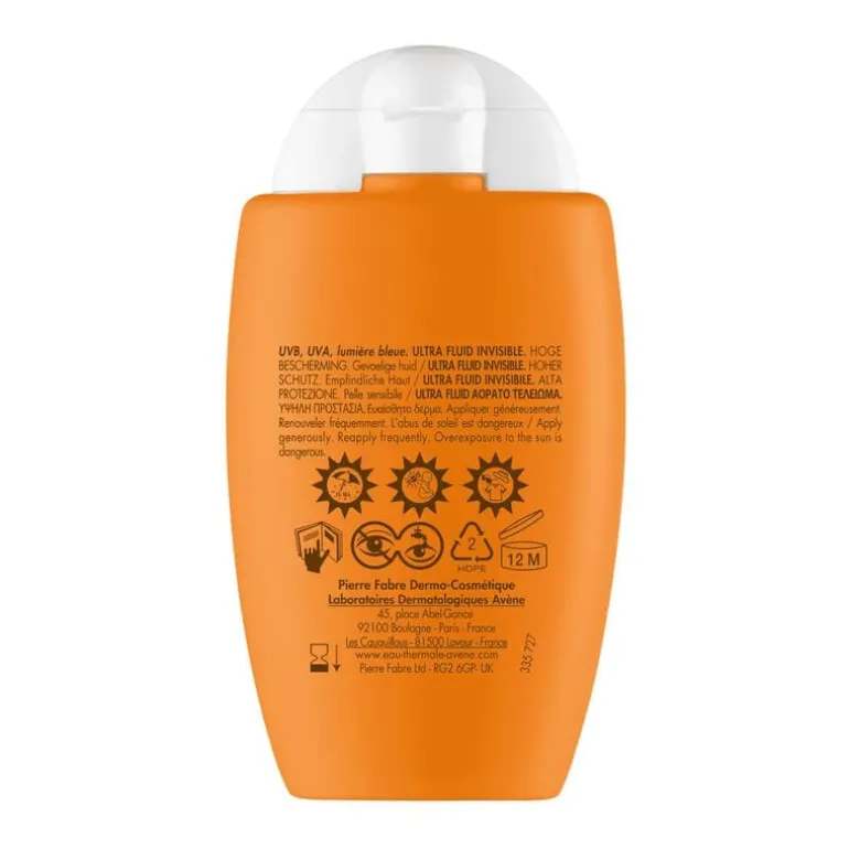 Avène Ultra Fluid Invisible Zonnebrand Gezicht SPF50 50 ML