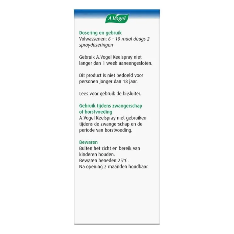 A.Vogel Keelspray Bij Keelpijn Spray 30 ML