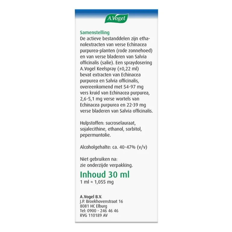 A.Vogel Keelspray Bij Keelpijn Spray 30 ML