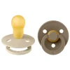 BIBS Fopspeen Two Pack Natuurlijk Rubber Vanilla/Dark Oak Maat 3