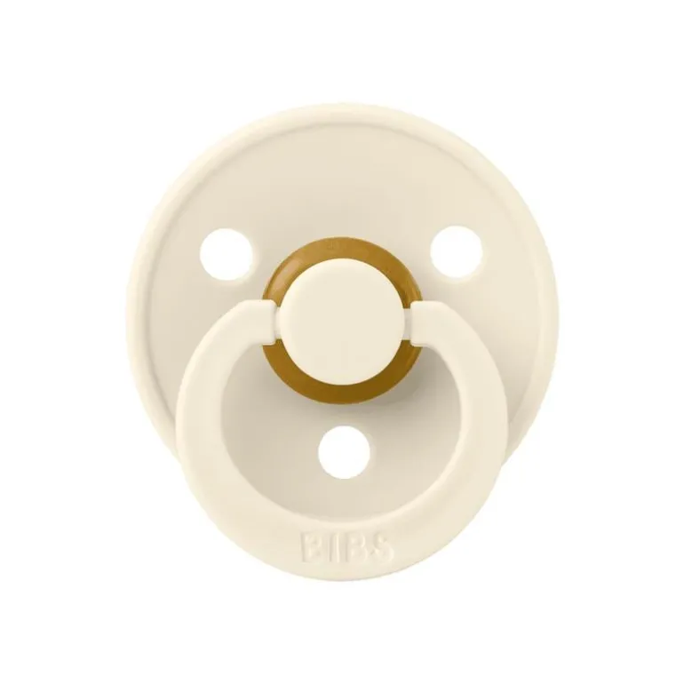 BIBS Fopspeen Two Pack Natuurlijk Rubber Ivory/Dark Oak Maat 2