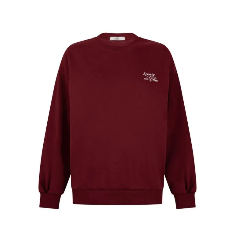 Bo Wilkes Sweater Burgundy Maat S/M