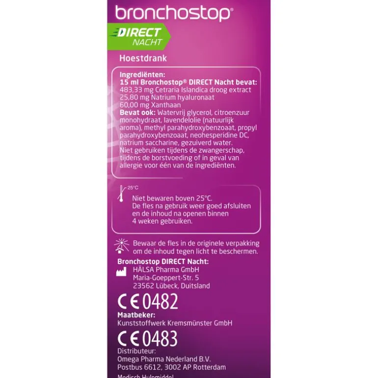 Bronchostop Direct Nacht 5-in-1 Hoestdrank 120 ML