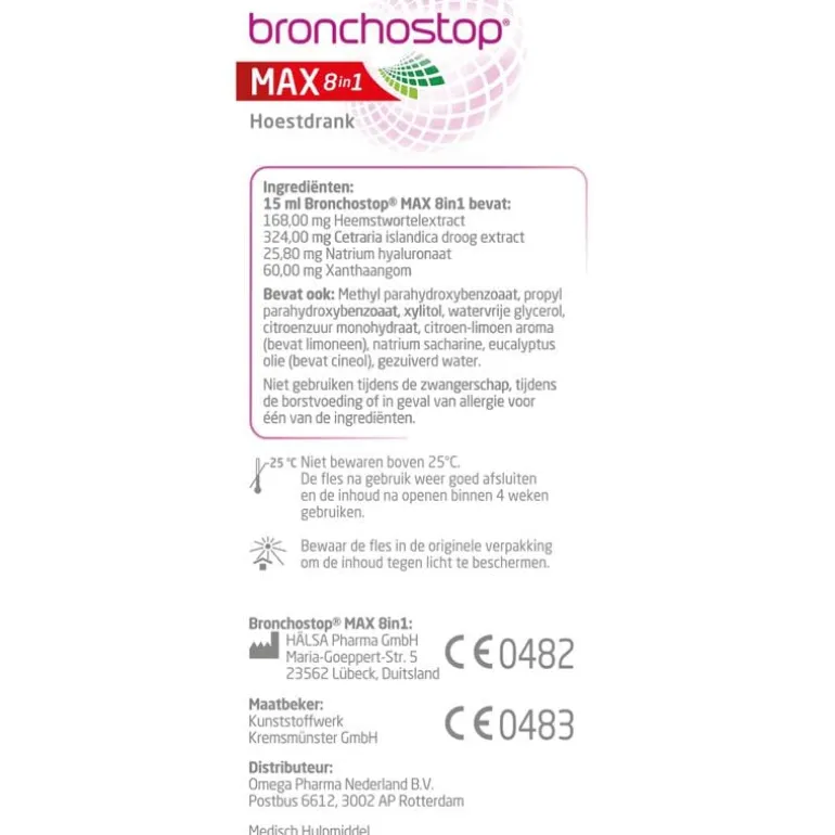 Bronchostop Max 8in1 Hoestdrank 120ML