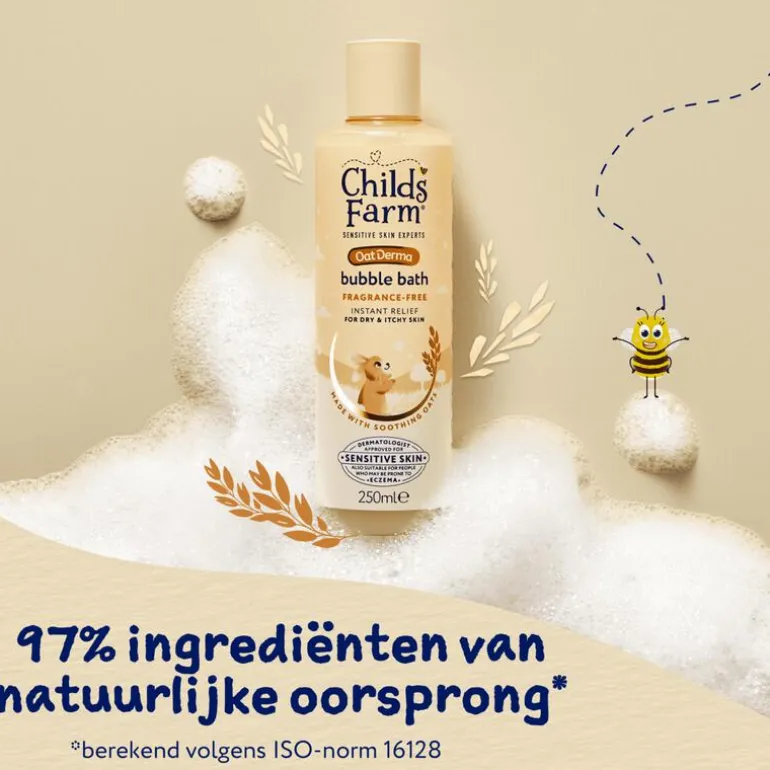 Childs Farm OatDerma Bubble Bath Fragrance Free 250ml