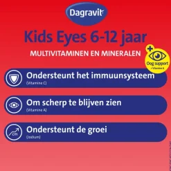 Dagravit Kids Multivitaminen Gummies Xtra + Eyecare 6-12 jaar 60 stuks