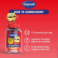 Dagravit Kids Multivitaminen Gummies Xtra + Eyecare 6-12 jaar 60 stuks