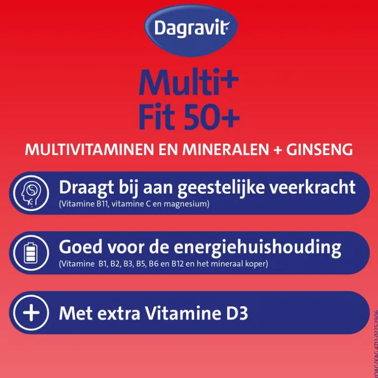 Dagravit Vitaal 50+ 100 tabletten