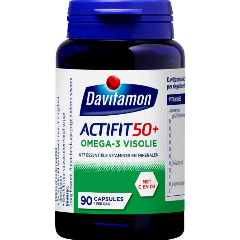 Davitamon Actifit 50+ Omega-3 Visolie Capsules
