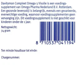 Davitamon Compleet Omega-3 Visolie Capsules