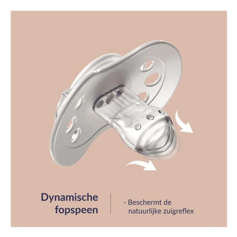 Difrax Dynamic Fopspeen 6-18M Night&Day unisex