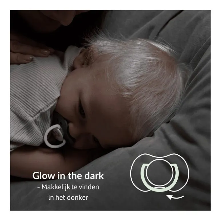 Difrax Dynamic Fopspeen 6-18M Night&Day Boy