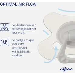 Difrax Fopspeen Natural 18 Maanden Paars BPA-vrij