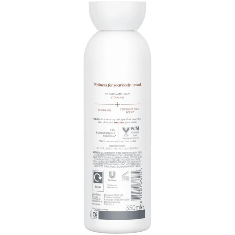 Dove Body+Mind Jojoba & Coconut Body Wash 350 ML