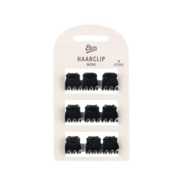 Etos Haarklem Mini Zwart 9St