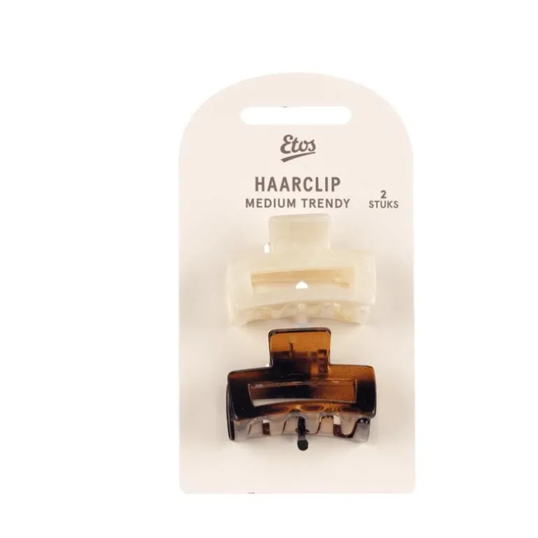 Etos Haarklemmen Marmer 2St