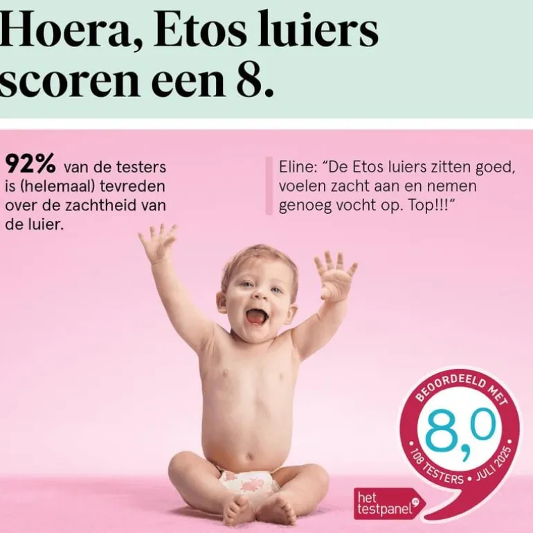 Etos Luiers XXL Maat 7 15+ kg Value Pack 28 stuks
