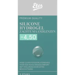 Etos Silicone Hydrogel Zachte Maandlenzen -4.50 3st.