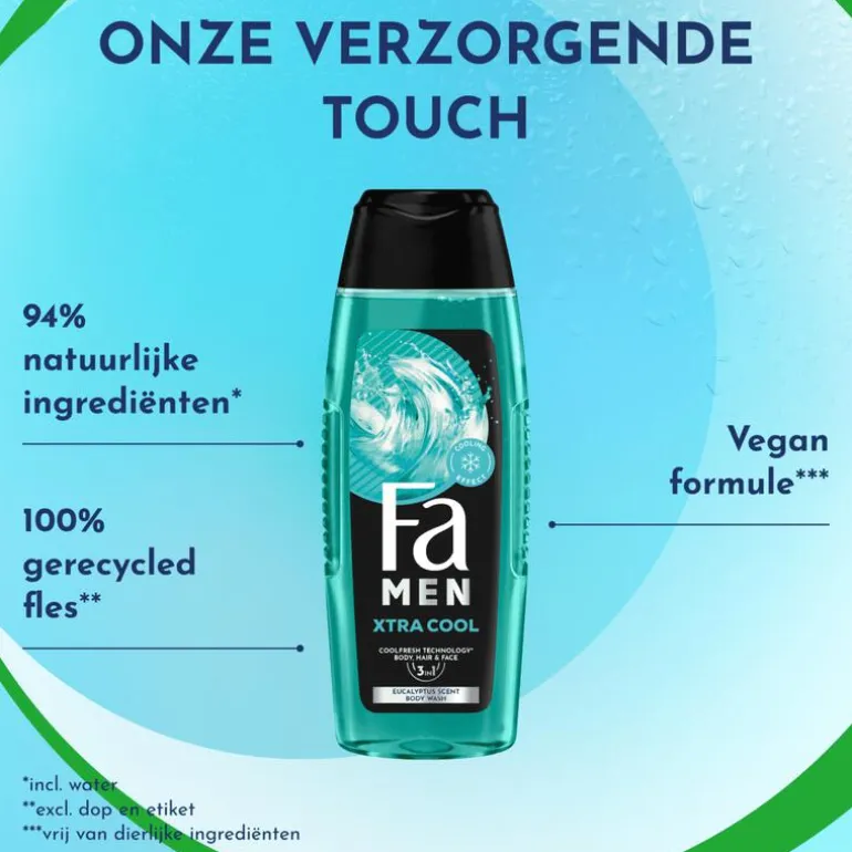 Fa Men Extreme Cool Douchegel & Shampoo 250 ML