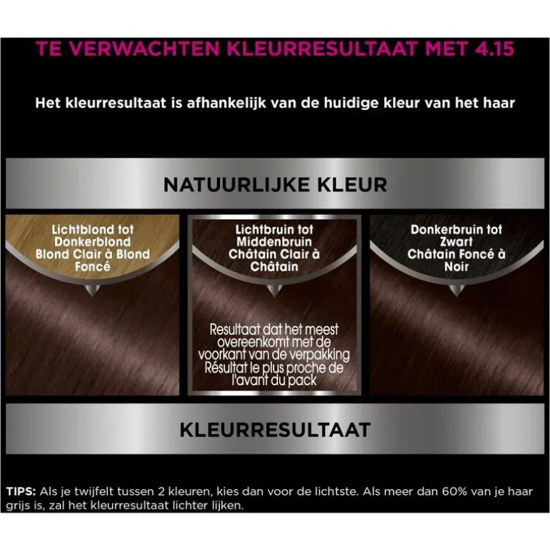 Garnier Olia Permanente Haarverf 4.15 IJs-Kastanjebruin