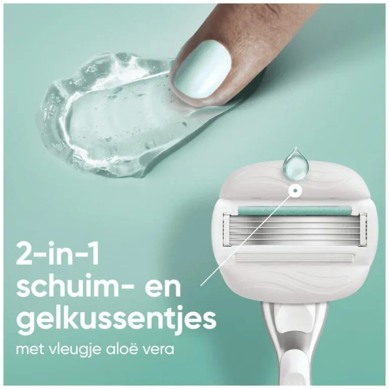 Gillette Venus Pro ComfortGlide Sensitive Scheersysteem 5 Blades + 1 Navulmesjes