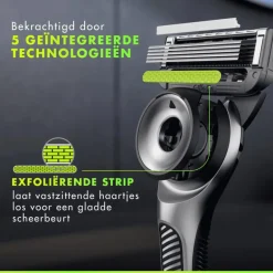 GilletteLabs Scheersysteem 1 Handvat Met 1 Navulmesje En Muurhanger
