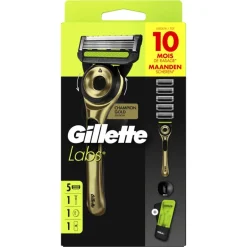 GilletteLabs Scheersysteem Champion Gold met 5 Navulmesjes
