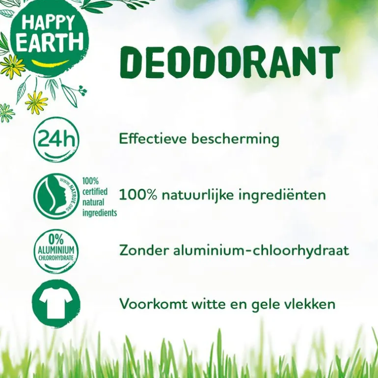 Happy Earth 100% Natural Whole Body Deo Spray Cedar Lime 100ML