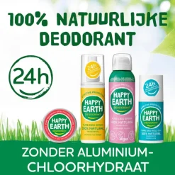 Happy Earth 100% Natuurlijke Rose Petitgrain Deodorant Crème 40 ML