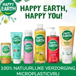 Happy Earth 100% Natuurlijke Shower Gel Rose Petitgrain