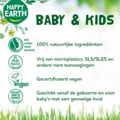 Happy Earth Zeepvrije Was & Badgel Baby & Kids 300 ml