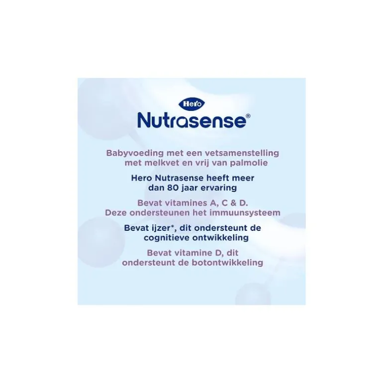 Hero Nutrasense Classic Opvolgmelk 2 (6-12m) met melkvet 700 GR