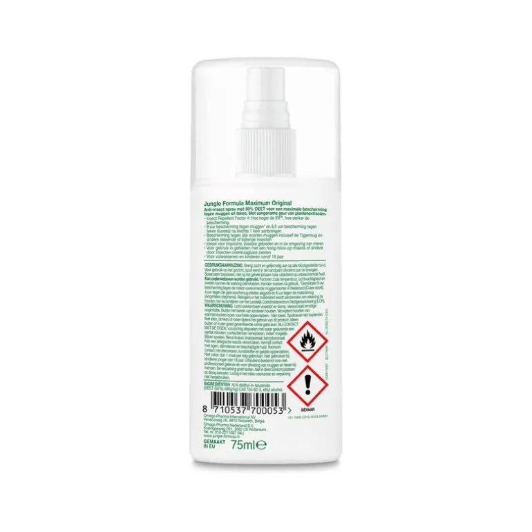 Jungle Formula Anti Muggenspray Maximum 50% DEET 75 ML