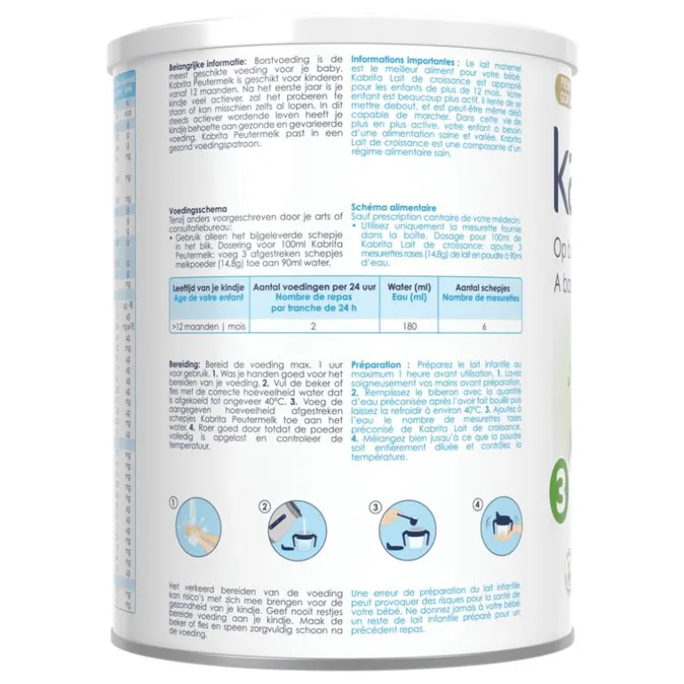 Kabrita Peutermelk 3 800GR