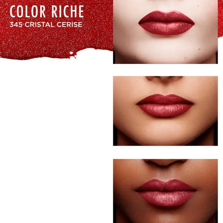 L'Oréal Paris Color Riche Satin 345 Cristal Cerise Lippenstift 4,5 GR