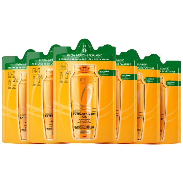 L'Oréal Paris Elvive Refill Extraordinary Oil Shampoo Navulling 250 ML