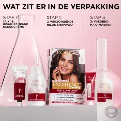 L'Oréal Paris Excellence Crème Permantente Haarverf 1 Intens Zwart