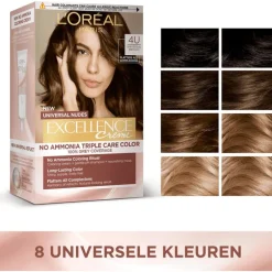 L'Oréal Paris Excellence Universal Nudes Permanente Haarverf 3U Donkerbruin