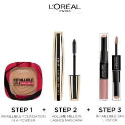 L'Oréal Paris Infaillible 24H Fresh Wear Foundation in a Powder 245 Golden Honey