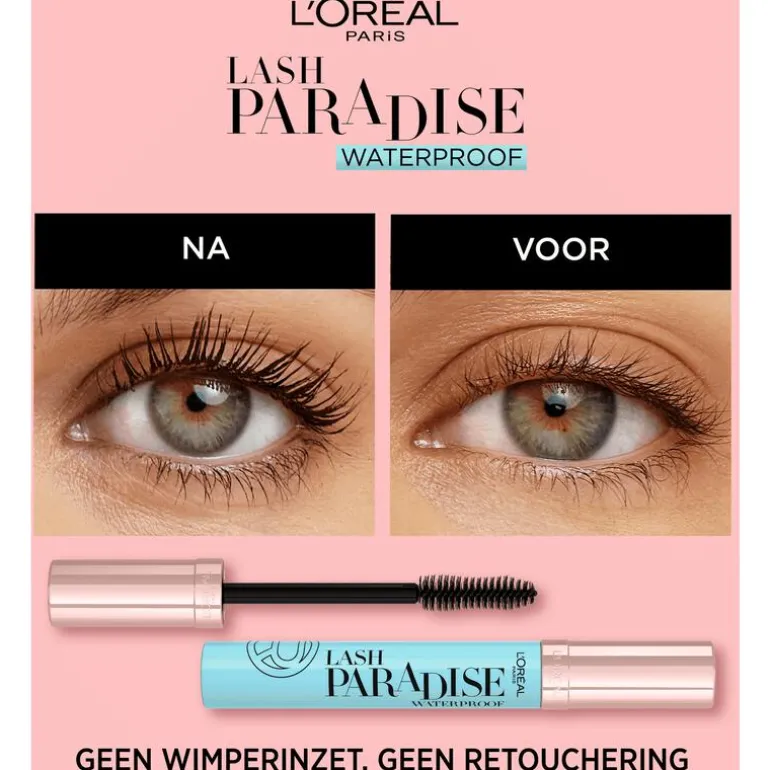 L'Oréal Paris Lash Paradise Volume Mascara Waterproof Zwart