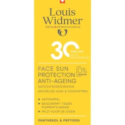 Louis Widmer Face Sun Protection Anti-Ageing SPF30 Zonder Parfum SPF30 50ML