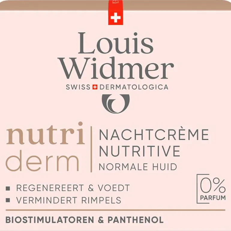 Louis Widmer Nutriderm Nachtcrème Nutritive Zonder Parfum 50 ML
