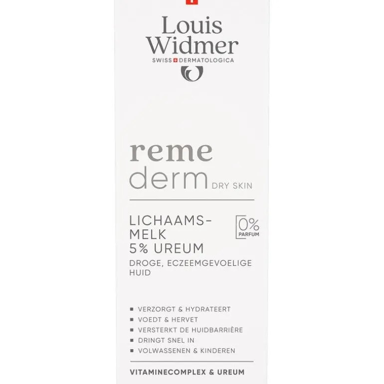 Louis Widmer Remederm Lichaamsmelk 5 % Ureum Zonder Parfum 200ML