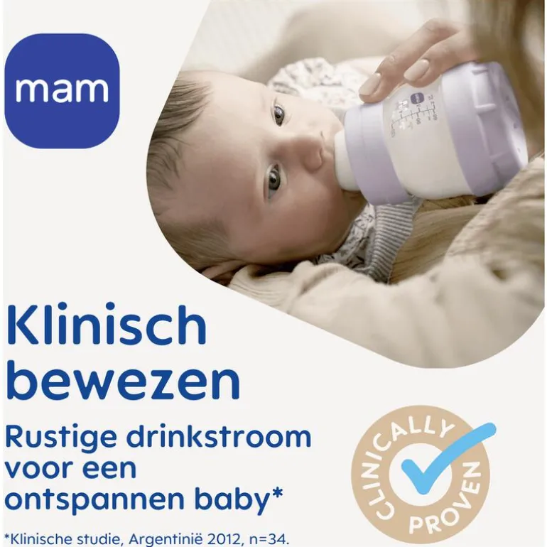 MAM Easy Start Anti-Colic Babyfles Uni 160 ML