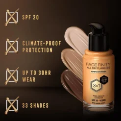 Max Factor Facefinity Foundation Warm Honey/N78 30 ML