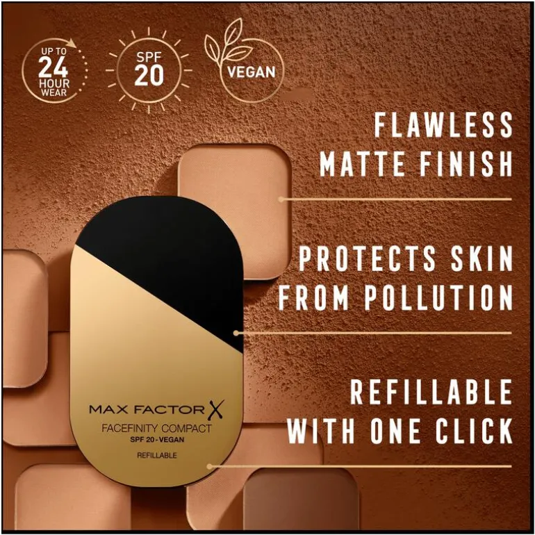 Max Factor Facefinity Reusable Compact powder Refill 003 Natural Rose