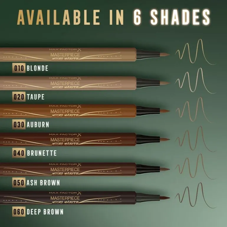 Max Factor Masterpiece Micro Brow Marker - Taupe - 20 Taupe