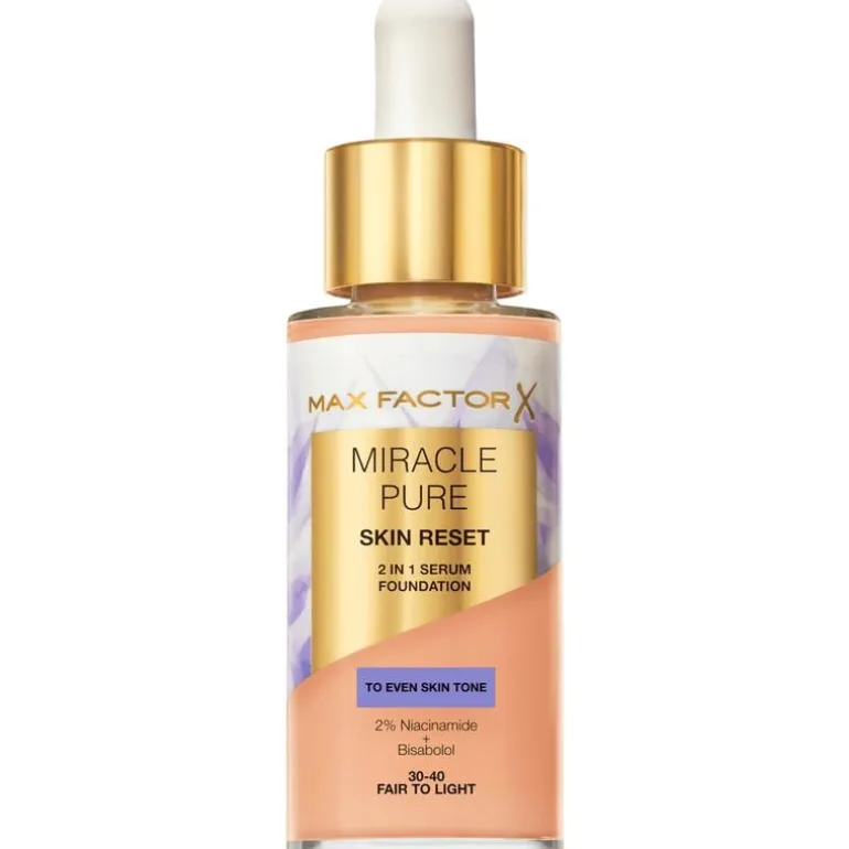 Max Factor Miracle Pure Serum Foundation 30-40 Fair To Light 30 ML