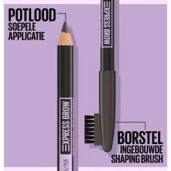 Maybelline New York Express Brow Shaping Wenkbrauwpotlood 05 Black Brown